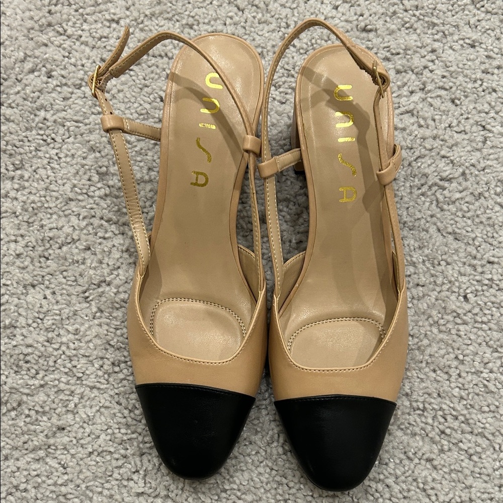 Unisa Tan and Black Women's Heels